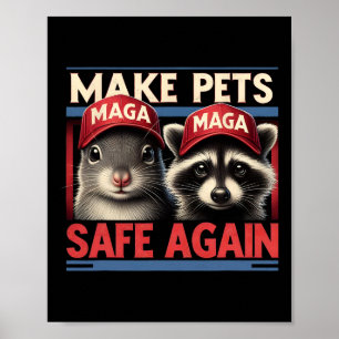 Poster Rendre Les Animaux De Compagnie Sûrs À Nouveau P C