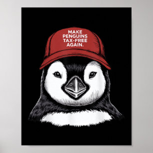 Poster Rendre l'impôt sur les pingouins libre - Résister 