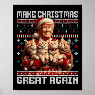 Poster Rendre Noël grand à nouveau Noël Noël amusant Trum