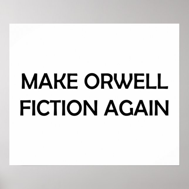 Poster Rendre Orwell Fiction 1984 Design politique (Devant)