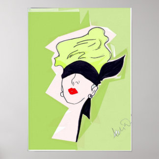 Poster Rene Gruau Inspirierte Illustration