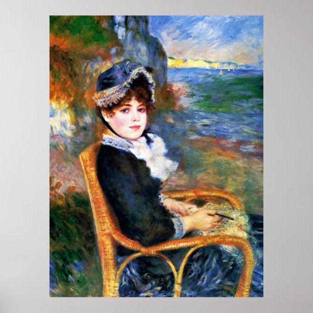 Poster Renoir - Au bord de la mer (Devant)
