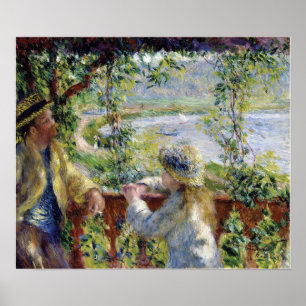 Poster Renoir - Au Bord De L'Eau (Près Du Lac) 1880