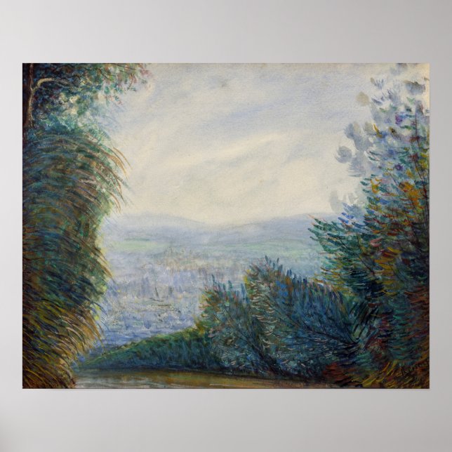 Poster Renoir Auvers Valley Oise River Peinture (Devant)