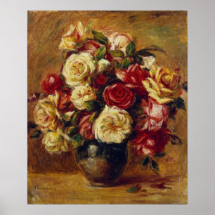 Poster Renoir - Bouquet De Rose 1909