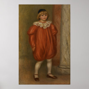 Poster Renoir - Claude en costume de clown
