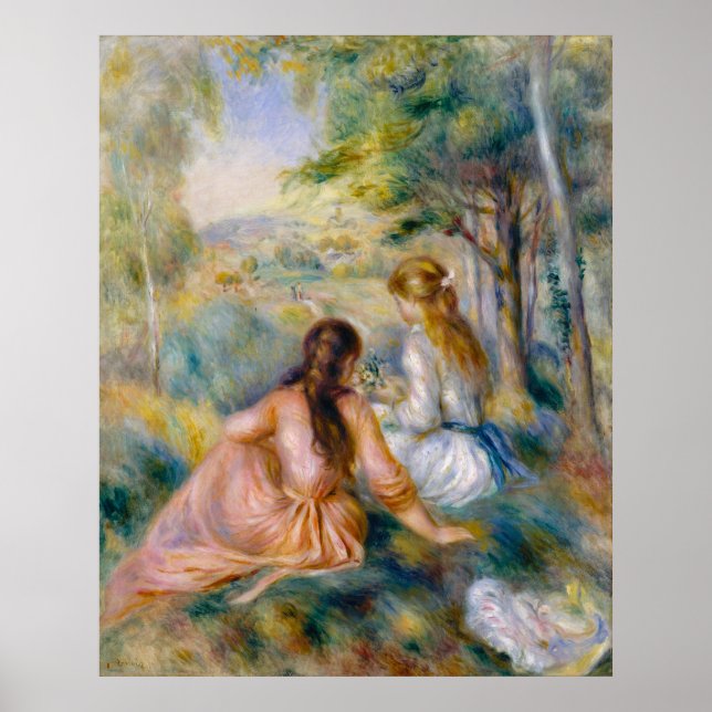Poster Renoir, dans le pré (Devant)