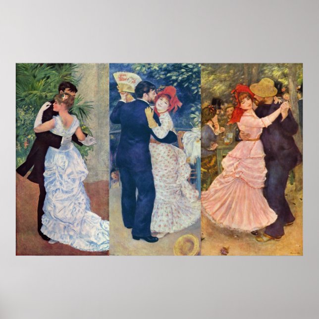 Poster Renoir - Danse dans la ville, le pays et la Bougiv (Devant)