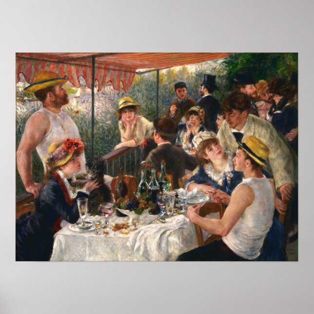 Poster Renoir - Déjeuner De La Fête De Bateau (Devant)