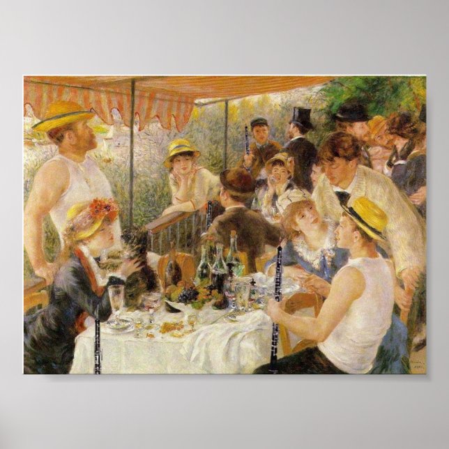 Poster Renoir, Déjeuner du Boating Party (avec Oboes) (Devant)