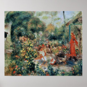 Poster Renoir - Jeunes Filles Dans Le Jardin 1893