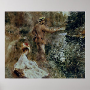 Poster Renoir - Le pêcheur 1874