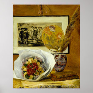 Poster Renoir - Nature morte avec bouquet