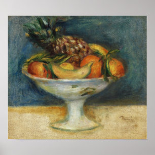 Poster Renoir - Nature morte Compotier avec fruits 1890