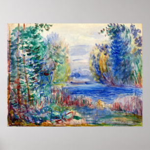 Poster Renoir - Paysage de rivière 1890