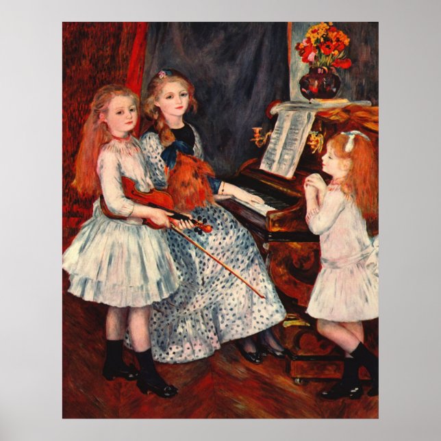 Poster Renoir - Portrait de la fille de Catulle-Mende (Devant)