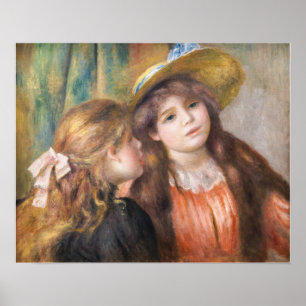 Poster Renoir - Portrait of Two Little Girls