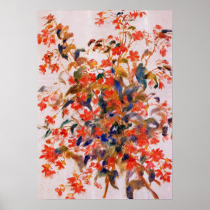 Poster Renoir - Still Life with Fuscias