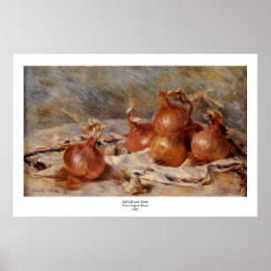Poster Renoir's Still Life with Onions (1881)