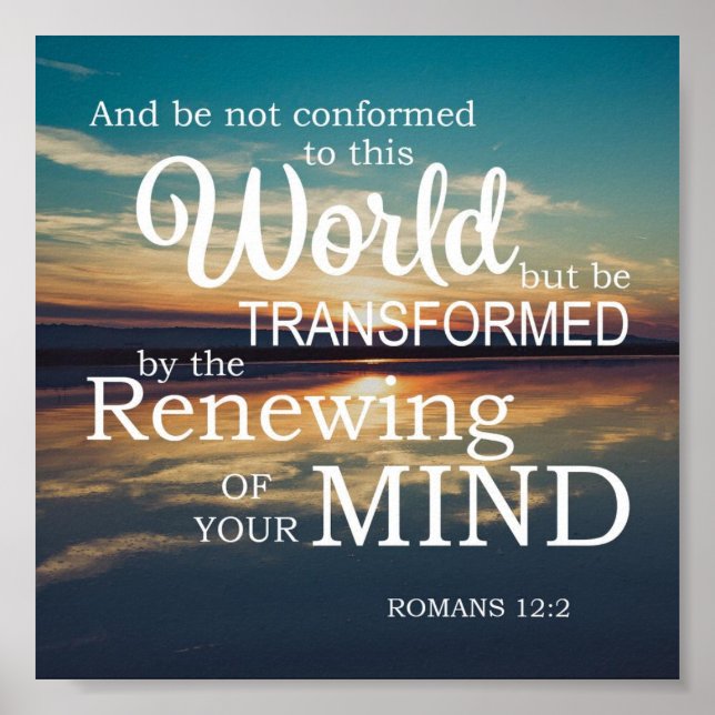 Poster Renouveler spirituellement votre esprit (Devant)