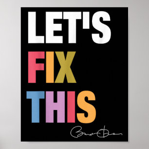 Poster Réparons cette déclaration politique rétrograde d'
