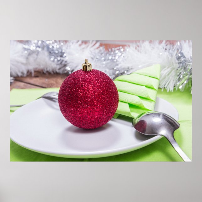 Poster repas de Noël (Devant)