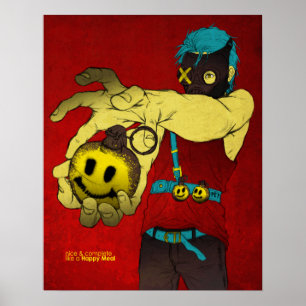 Poster Repas heureux