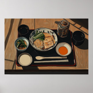 Poster Repas japonais
