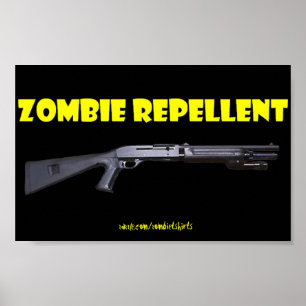 POSTER REPELLANT ZOMBIE