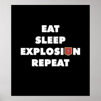 Poster Répétez l'explosion du sommeil à manger Konosuba