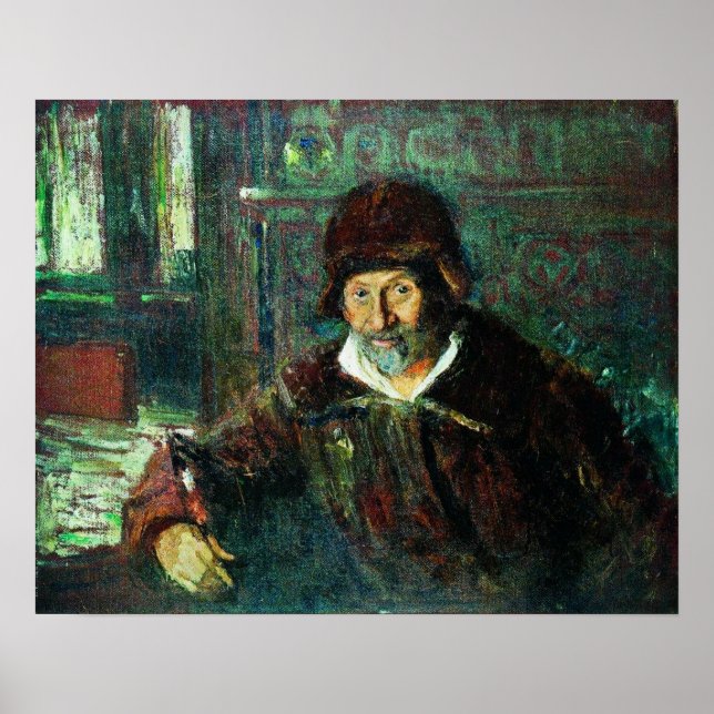 Poster Repin - Autoportrait 1920 (Devant)