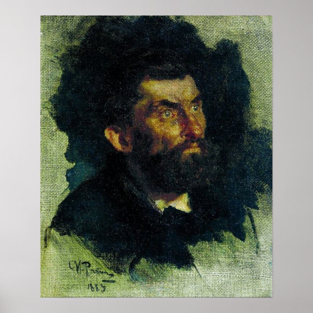 Poster Repin - Chef De L'Homme 1885 (Devant)