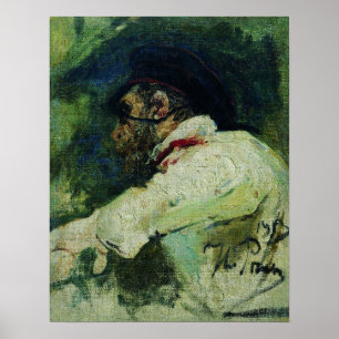 Poster Repin - Homme En Veste Blanche 1913