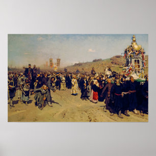 Poster Repin - Procession Religieuse Dans La Province Du 