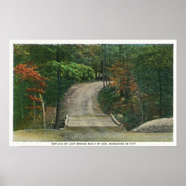 Poster Réplique du pont Dernier du général Burgoyne (Devant)