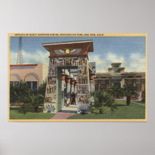 Poster Réplique du sanctuaire égyptien, Parc Rosicrucian