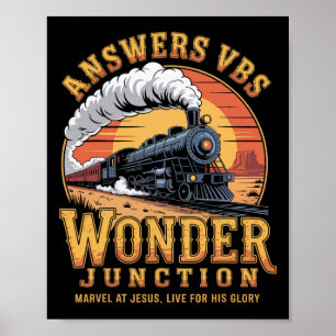 Poster Réponses Vbs 2025 Wonder Junction Train Chrétien G
