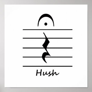 Poster Repos musique avec Hush