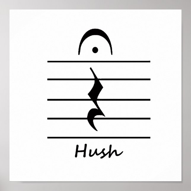 Poster Repos musique avec Hush (Devant)