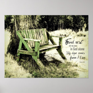 Poster Repos My Soul (Banc Patiné) 15x11