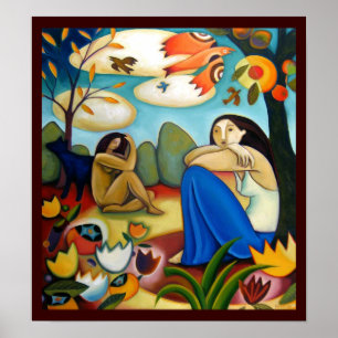 Poster Repose du jardin