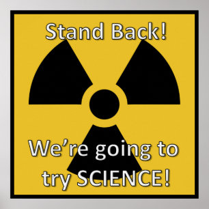 Poster Reposez-vous Nous allons essayer l'affiche scienti