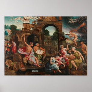 Poster Représentation antique des sorcières