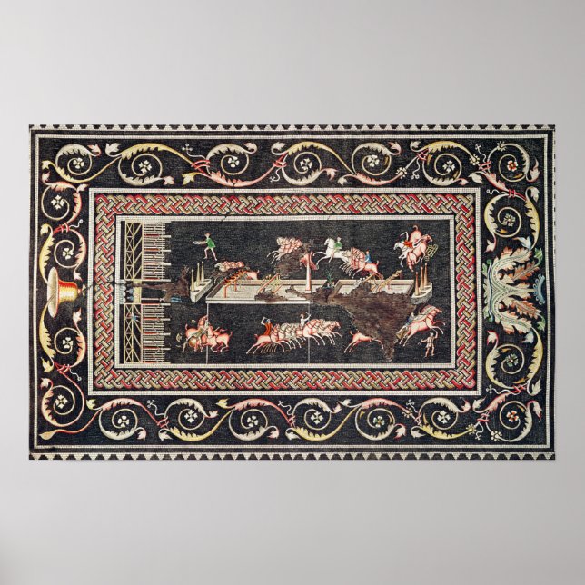 Poster Représentation d'une mosaïque (Devant)