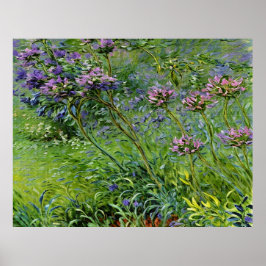 Poster Représentation verdoyante et vibrante des fleurs d