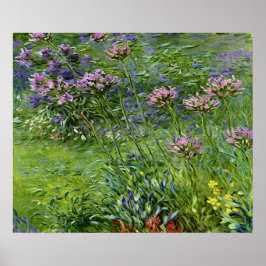 Poster Représentation verdoyante et vibrante des fleurs d