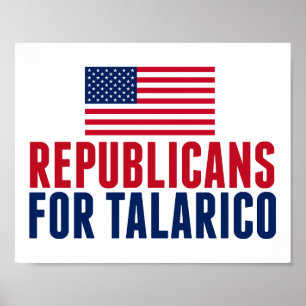 Poster Républicains pour l'élection au Sénat de Talarico