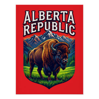 Poster République de l'Alberta