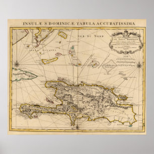 Poster République Dominicaine, Haïti, Antilles