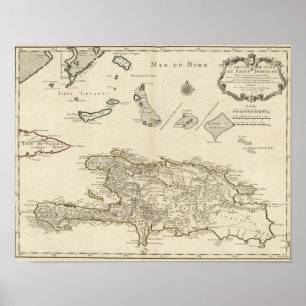 Poster République Dominicaine, Haïti, Antilles